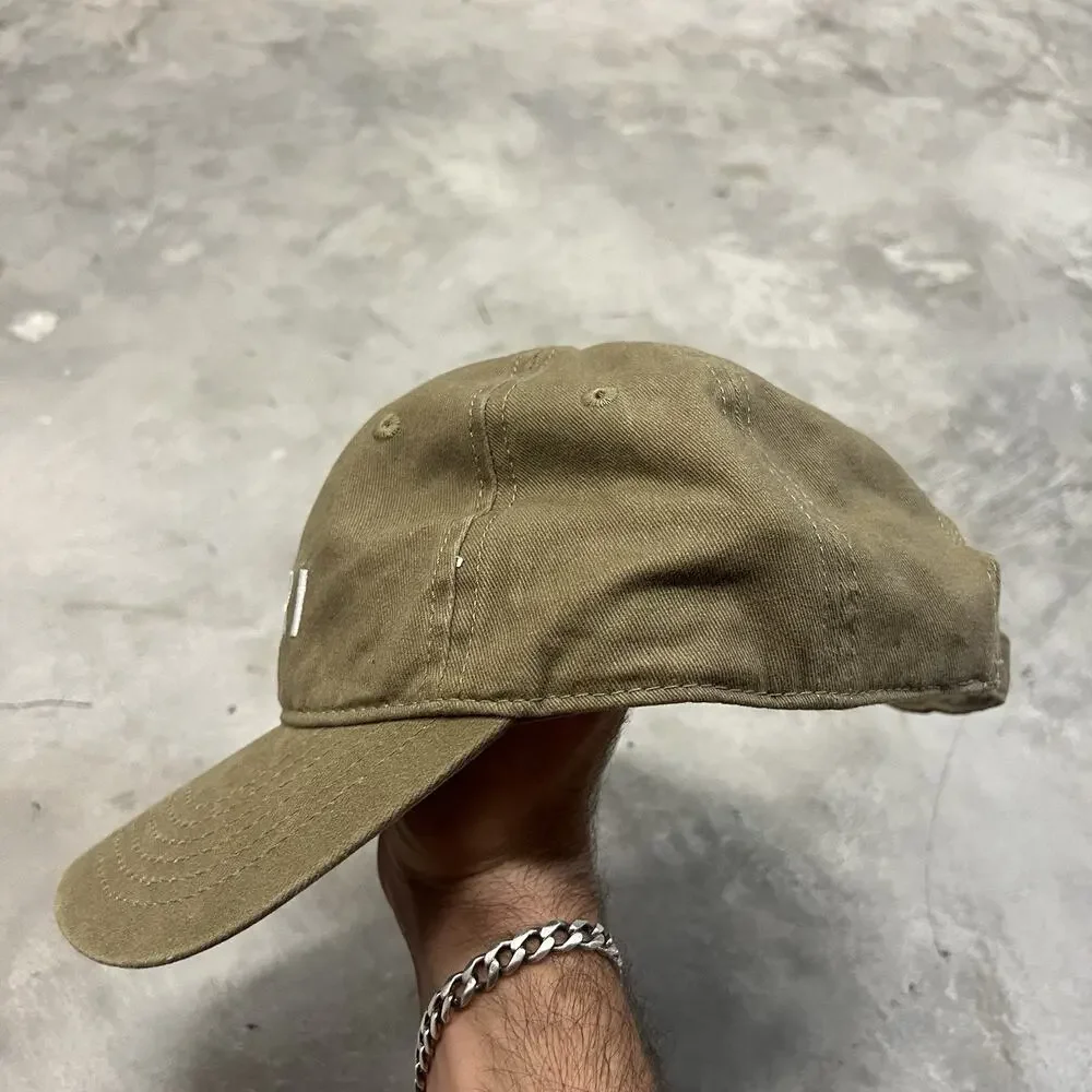 Vuori Hat Cap Strap Back Brown White Logo Preppy Casual Mens